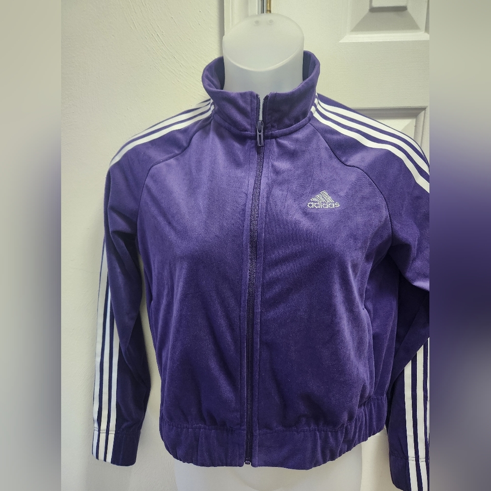NWT Adidas Y2K Velour Glam Tracksuit Size Large - Picture 4 of 10
